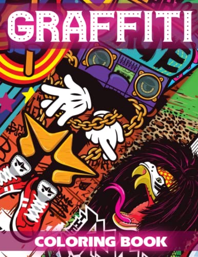 Graffiti Coloring Book: Containing 30 Illustrations Of Archaeological ...