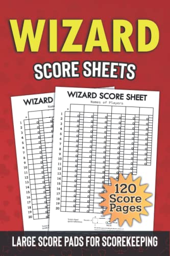 Wizard Score Sheets: 120 Medium Size Score Pads For Scorekeeping, 6 x 9 ...