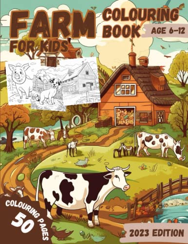Farm Colouring Book for kids: Awesome farm Colouring Book Age 6-12 by Tiago Lemos | Goodreads