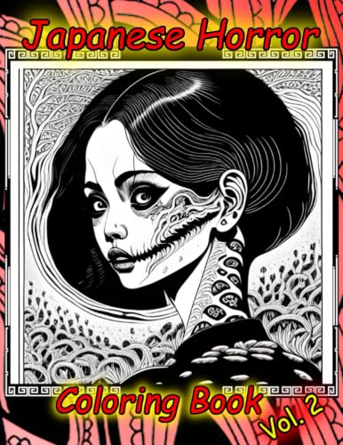 Japanese Horror Vol. 2: Adult Coloring book, inspired by Japanese ...