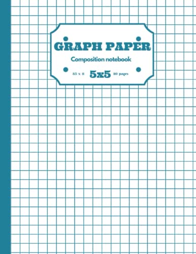 Graph paper 5x5: 5 Squares per inch , large 8.5" x 11" -110 pages by ...