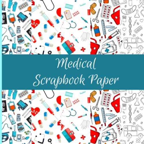 Medical Scrapbook Paper Hospital Themed Double Sided Craft Paper Pad