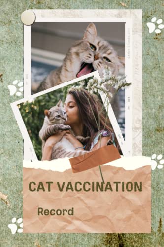 Cat Vaccination Record: Health Records, Vaccine Book Record, Cat ...