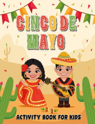 Cinco De Mayo Activity Book For Kids Fun Workbook For Girls And Boys 4 
