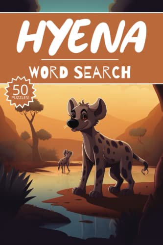 Hyena Word Search: 50 Animal Puzzles, Word Find, Vocabulary Activity