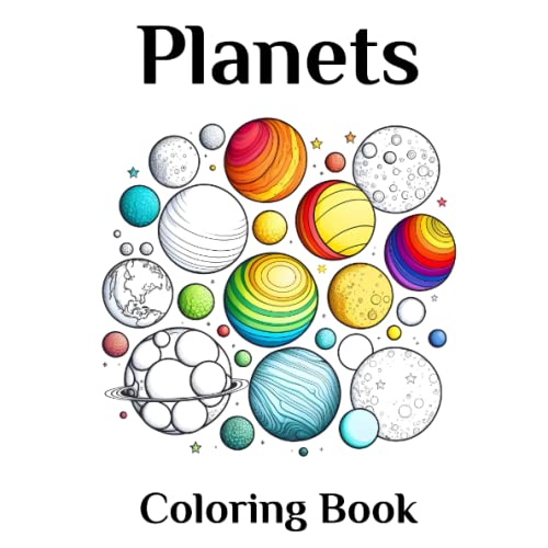 Planets Coloring Book - Volume II, 64 Original Anti-Stress Planets ...