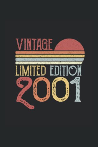 Vintage Limited Edition 2001: Ruled Carnet de notes 2001 Né Agenda ...