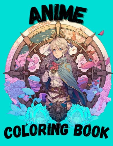 Anime Style Coloring Book: Adorable Cute Girls Anime Manga Themed Coloring Pages by Crystal ...