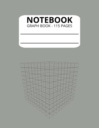 Graph Paper Notebook: Quad Ruled Grid Composition Book, 115 Pages, 8 ...