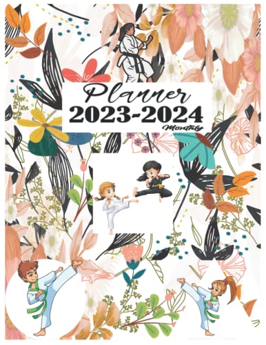 Karate Gift : 2023-2024 Monthly Planner: Karate lover 2 (Two) Years Planner for Personal ...