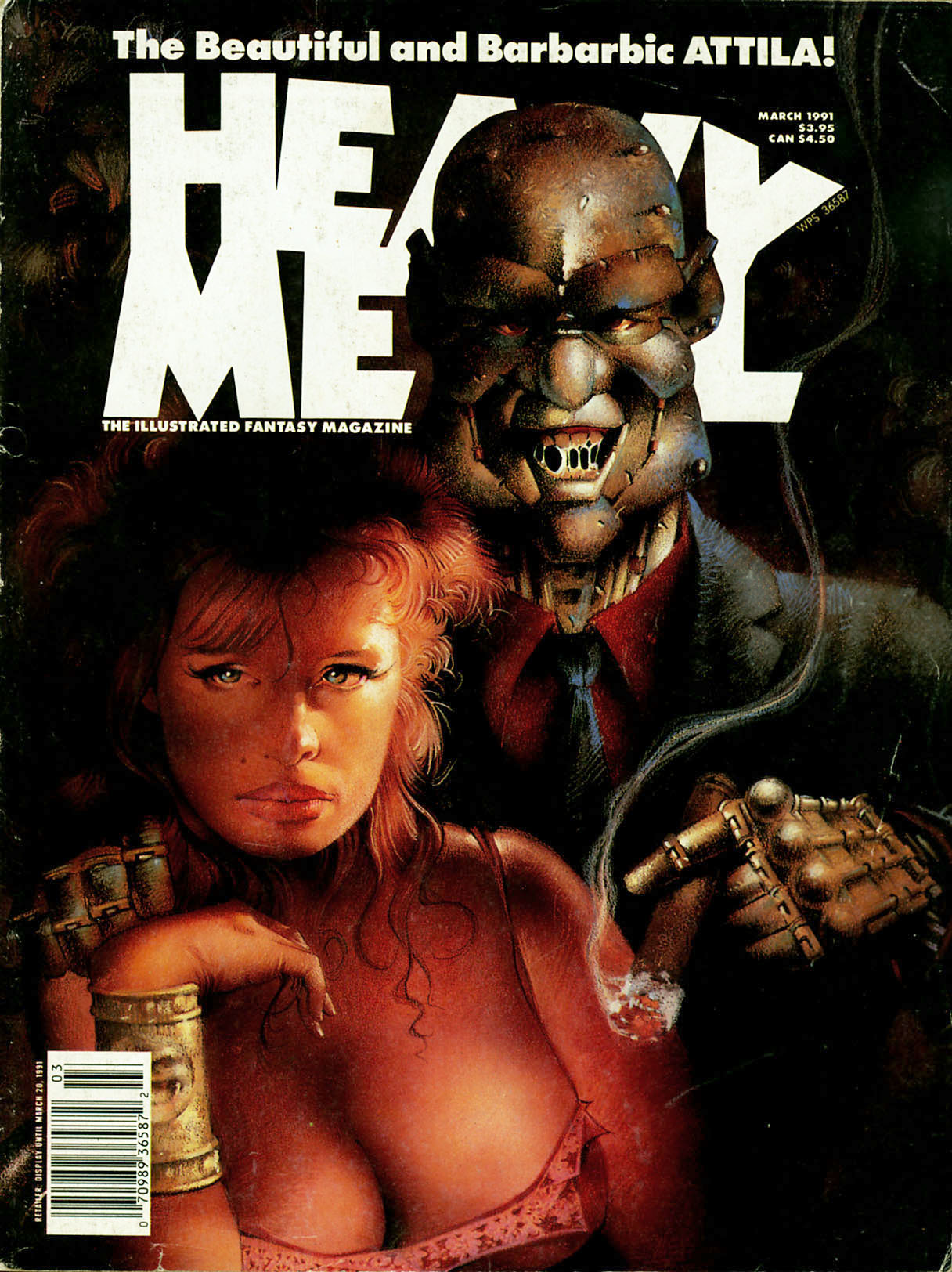 Heavy Metal, March 1991 book cover