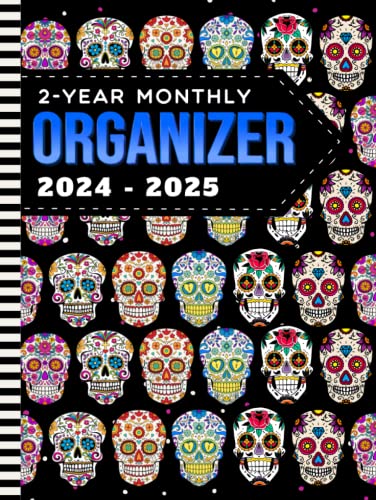 2-Year Monthly Organizer 2024-2025: Hardcover / 8.5x11 Large Dated