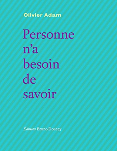 Personne n’a besoin de savoir book cover