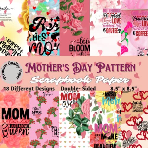 Mother's Day pattern Scrapbook Paper: Mother's Day Quotes Scrapbook ...