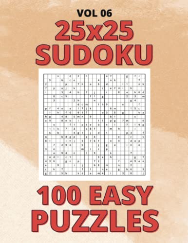 25x25 Sudoku: Keep Your Brain Active And Engaged With 100 Giant Easy ...
