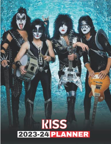 Kiss 2023 2024 Calendar: Kiss Band Two Years monthly planner 2023 2024