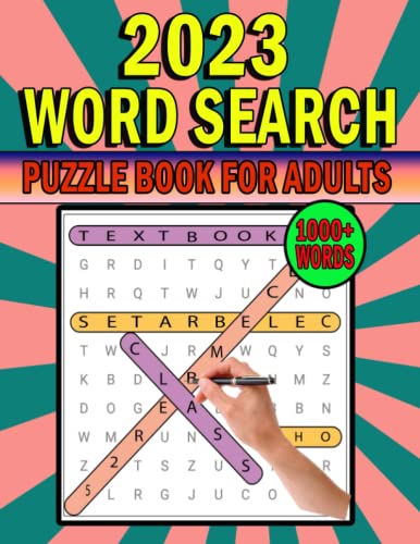 2023 Word Search Puzzle Book For Adults: Large Print100 Word Search ...