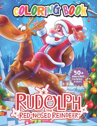Rudolph The Red Nosed Reindeer Coloring Book: Rudolph The Red Nose ...
