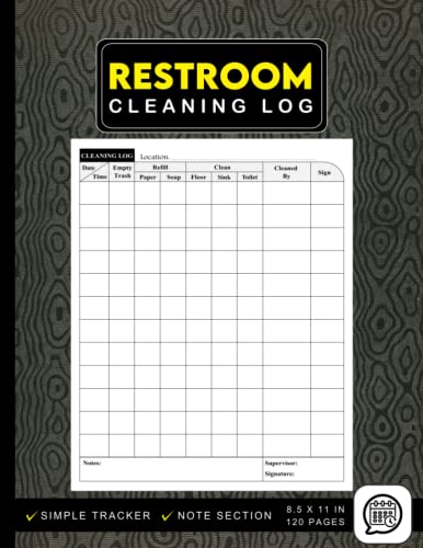 Restroom Cleaning Log Bathroom - 147709506
