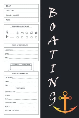 Boat Log Book: Boating log book for waterproof Daily log entry For Passengers and boat ...