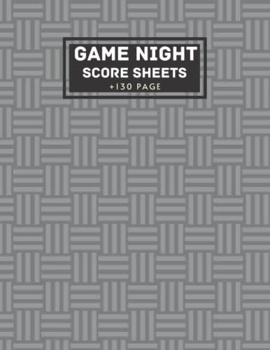 Game Night Score Sheets: Simple scorekeeping gaming logbook for many ...