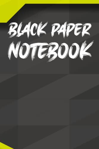 Black Paper Notebook/Journal, Perfect For Sketching, Writing, Doodling