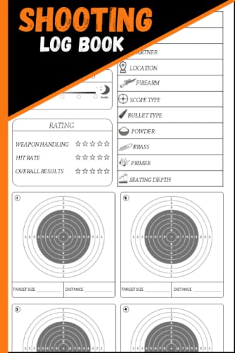 Shooting Log Book: Shooting Log Book For Beginners &amp; Professionals ...