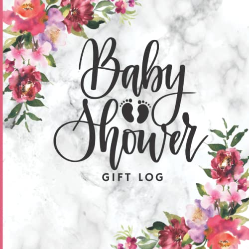 Baby Shower Gift Log Baby Shower Guest Book, Baby shower Log Book