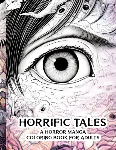 Horrific Tales: A Horror Manga Coloring Book for Adults by Mateusz ...