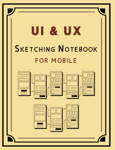 UX / UI: Wireframe Design Sketching notebook Mobile templates for ...
