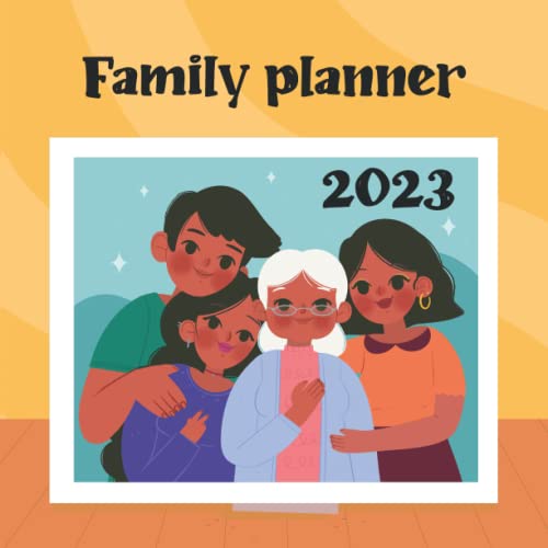 Family planner 2023 Weekly family planner, with 5 Columns. Family