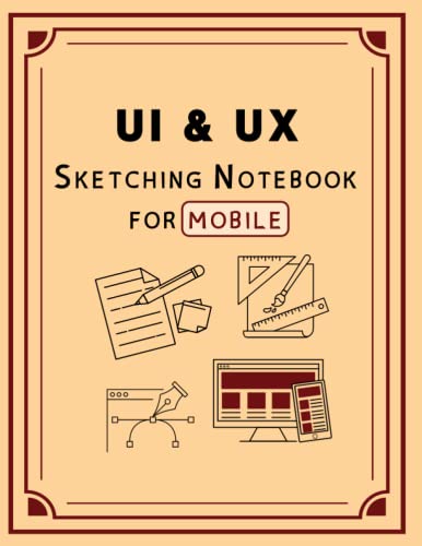 UX / UI: Wireframe Design Sketching notebook Mobile templates for ...
