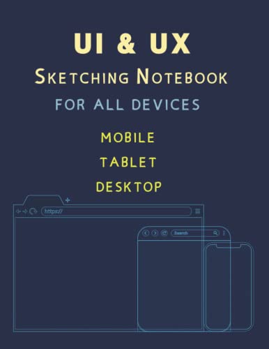 UX / UI: Wireframe Design Sketching notebook Mobile, Tablet, and ...