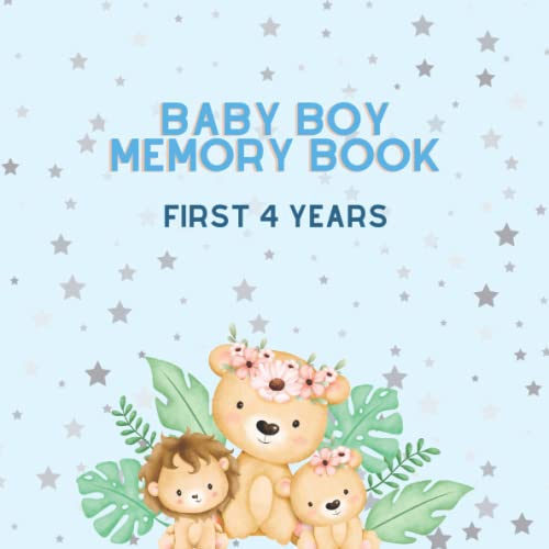 Baby Boy Memory Book Babys First 4 Precious Years Recorded by Lauren