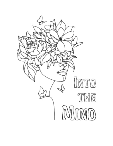 Into the Mind | Coloring book for kids, teens, and adults | Minimal