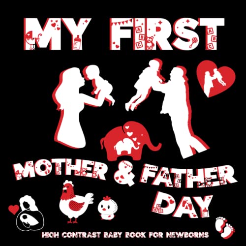 My First Mother's day High Contrast Baby Book for Newborns 012 Months