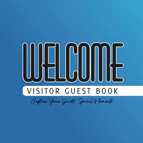 Visitor Guest Book Sign In Log Book For Cabins, Vacation