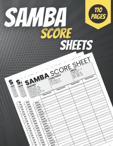 Samba Score sheets: Samba Score Sheets: 130 Large Spades Card Game ...