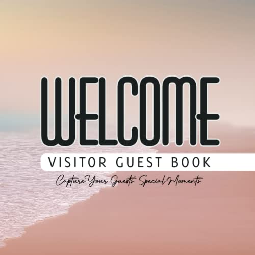 Visitor Guest Book Sign In Log Book For Cabins, Vacation