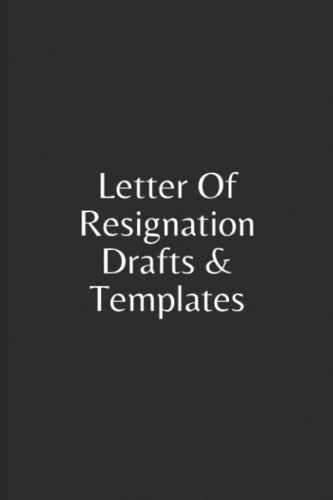 Letter Of Resignation Drafts Templates: Funny Blank Lined Journal