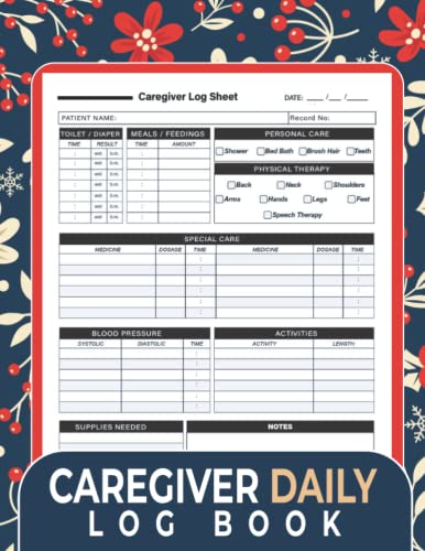 Caregiver Log Book: A Complete Health Tracker with Charts for Every