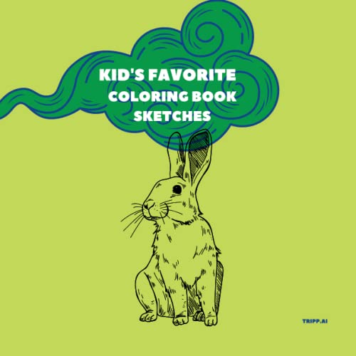 Kids Favorite Coloring Book, Sketches A World of Imagination Awaits in 48 Sketches for Your