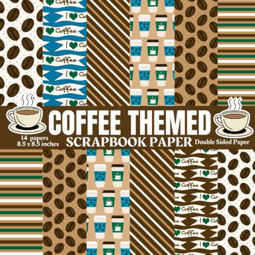 Coffee Themed Scrapbook Paper 14 Coffee Bean Scrapbook Paper for