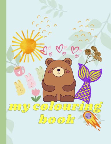 My Colouring Book: Cute colouring book with word practice for kids | 8. ...