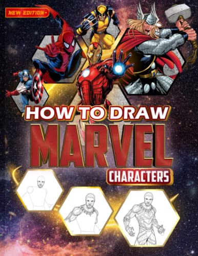 How To Draw Characters Book: Collection Of Super Heroes Sketch Book