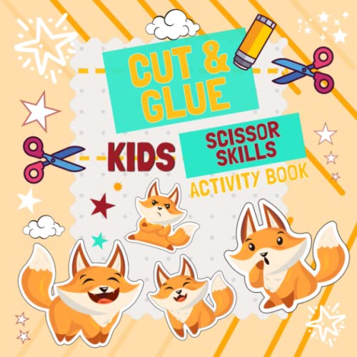 Cut and Glue Activity Book for Kids: Montessori Emotions Book for ...