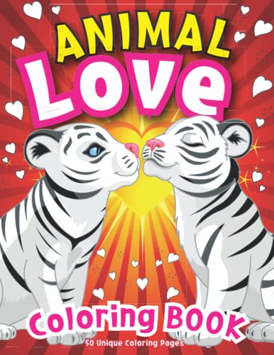 Animal Love Coloring Book: 50 Unique Coloring Pages by Dandelion Books ...