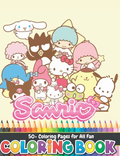 Sanrio Coloring Book: World of Cute Sanrio Characters Illustrations for