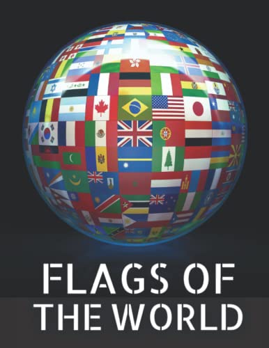 Coloring book flags for kids: With 195 wonderful flags to color - Learn
