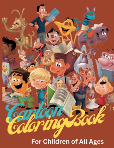 Cartoon Coloring Book: Color your way to a world of imagination! 20 ...